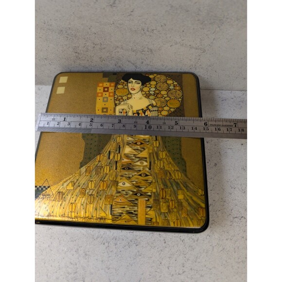 Hand-Painted Russian Lacquer Box – Klimt “Portrait of Adele Bloch-Bauer I” - Picture 10 of 10